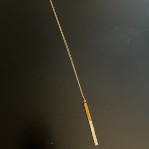 Long Gold Plated & Silver Necklace